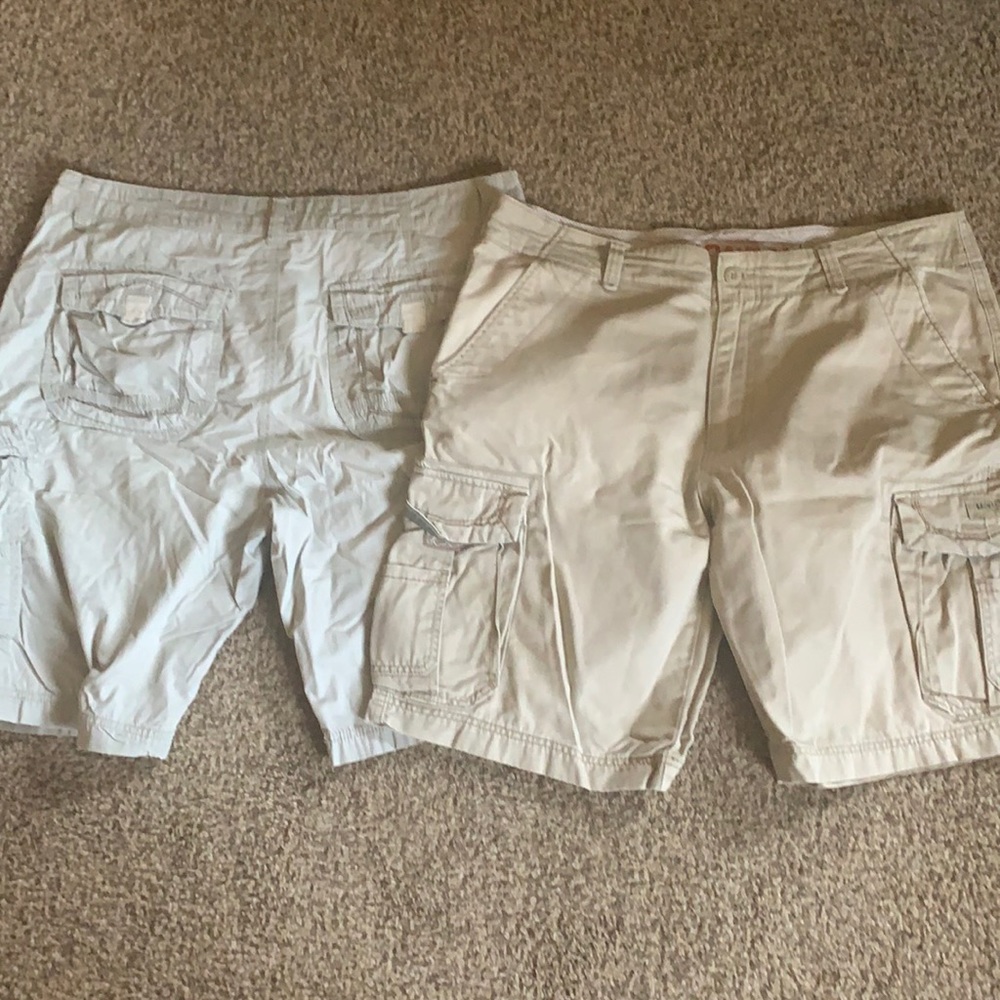 Two Union Bay cargo shorts size 38